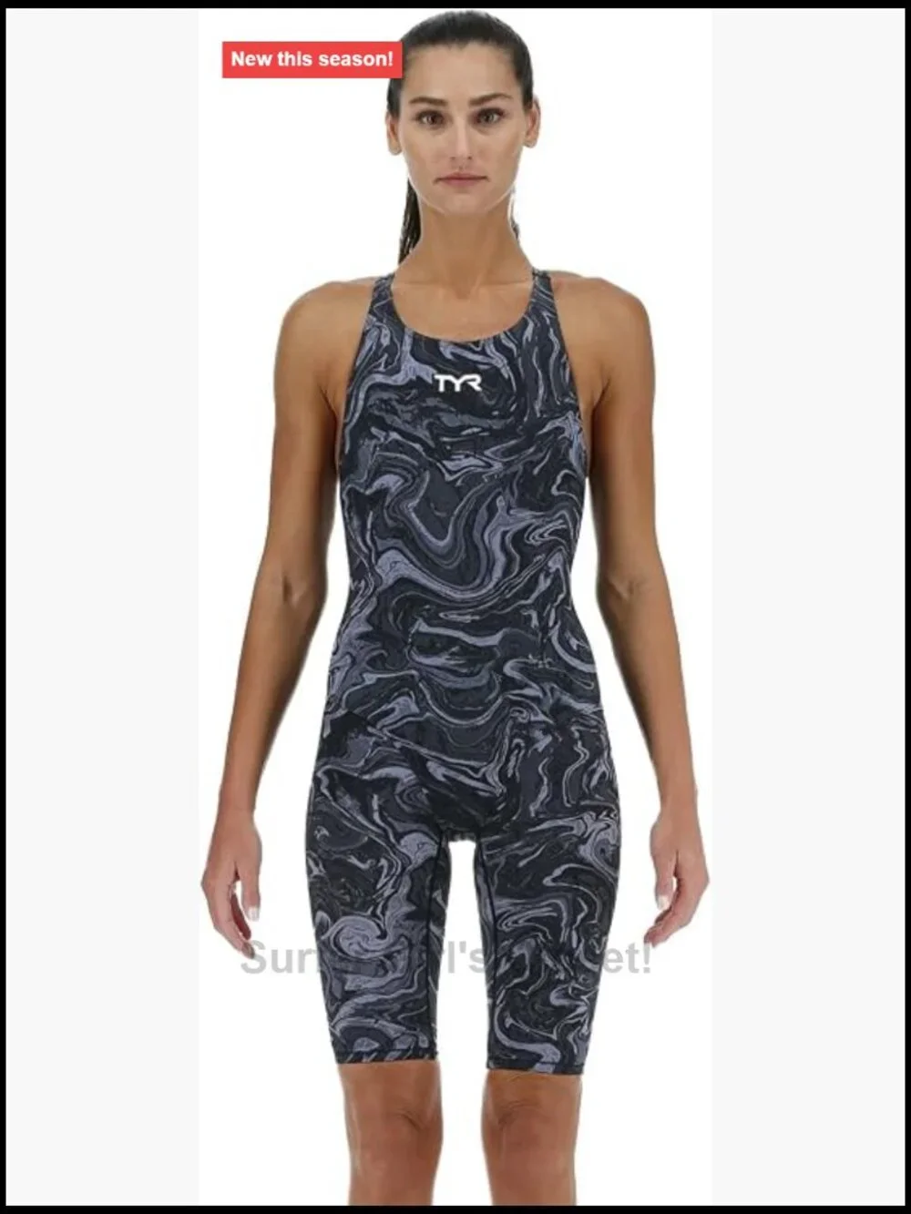 TYR Competitive Racing Open Back Swimsuit – One Piece Bodysuit for Swimmers